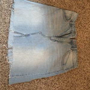 Light Blue Denim Skirt